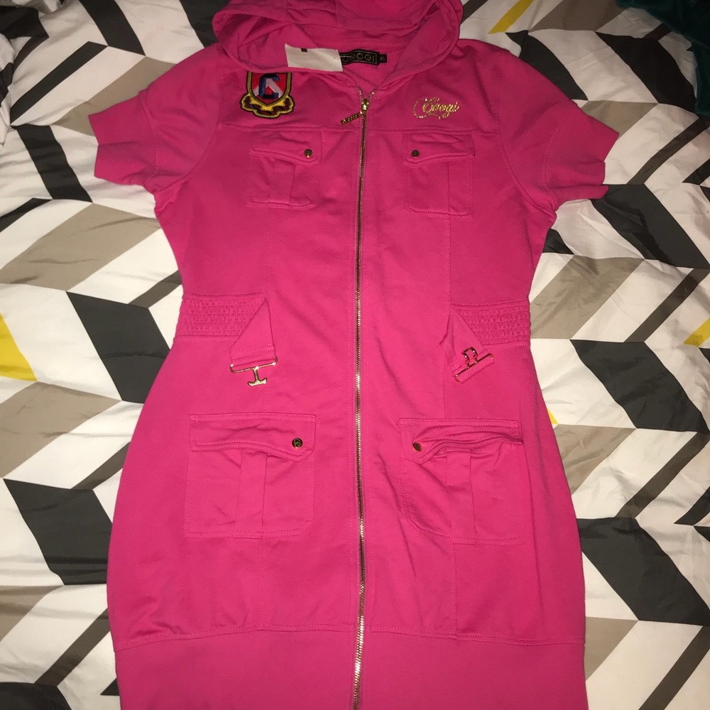 Coogi Mini Full Zip Dress
